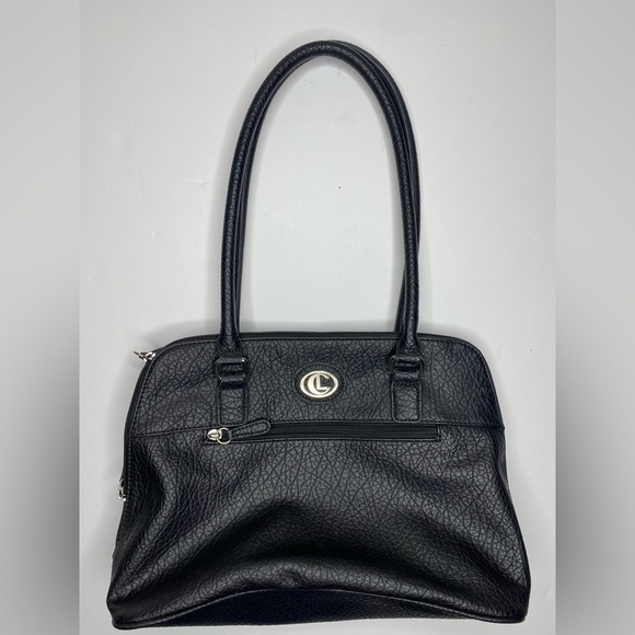 Carol Little Black Vegan Shoulder Bag EUC - Picture 1 of 10